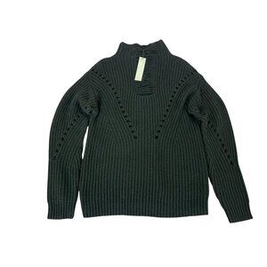 One Grey Day Max Pullover Sweater - Black NWT Womens Size S